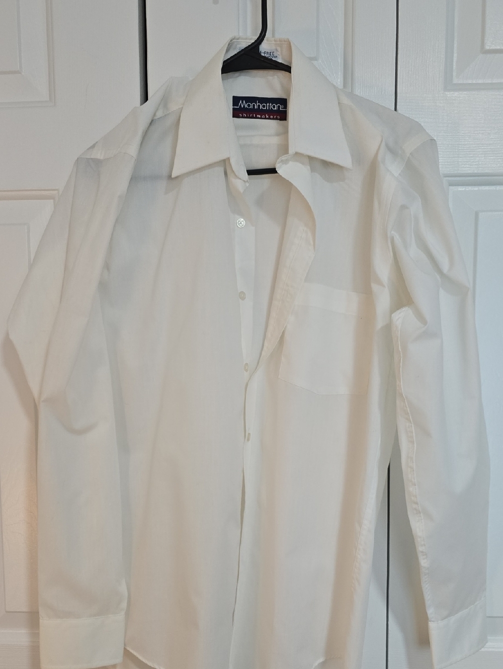 Classic White Men's Dress Shirt